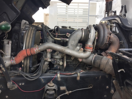 ขายรถพ่วง22ล้อ ISUZU DECA 320 ยูโรทู กระบะเหล็กไม่ดัมพ์ คอกสูงอู่สหกิจ เครื่องเดิม เกียร์เดิม