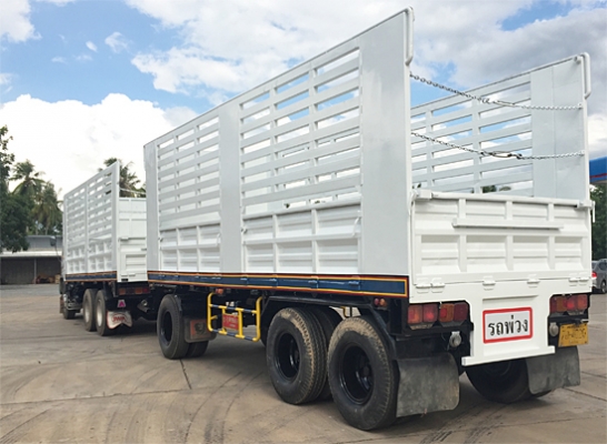 ขายรถพ่วง22ล้อ ISUZU DECA 320 ยูโรทู กระบะเหล็กไม่ดัมพ์ คอกสูงอู่สหกิจ เครื่องเดิม เกียร์เดิม