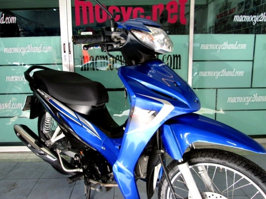 wave 110 i สีน้ำเงิน สต๊าทเท้า รุ่นใหม่ท่อออกข้าง รถเดีอน ตุลาคม ปี 57 ไมล์ 5 โล แถม 3รายการ 28900