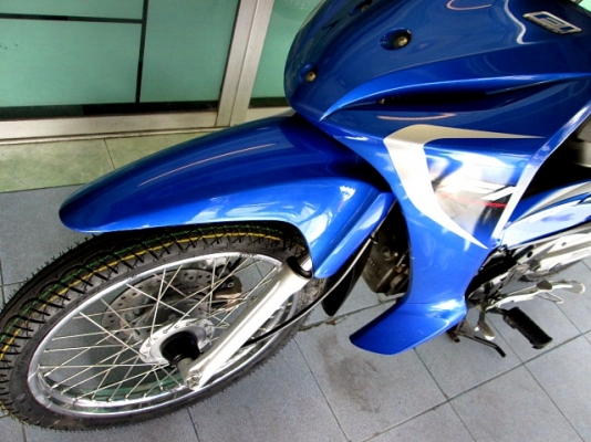 wave 110 i สีน้ำเงิน สต๊าทเท้า รุ่นใหม่ท่อออกข้าง รถเดีอน ตุลาคม ปี 57 ไมล์ 5 โล แถม 3รายการ 28900