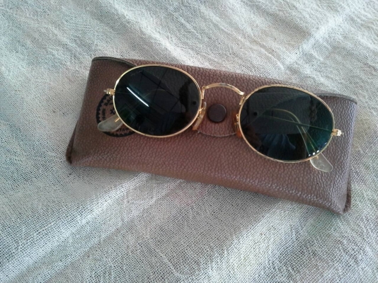 แว่นตาวินเทจรุ่นหายาก B&amp;L RAY-BAN ROUND METAL OVAL USA