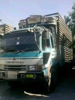 รถมิตซู 10 ล้อดั๊ม เพลาเดียว  FN512  165 แรงม้า ( ขาย 3 คัน )