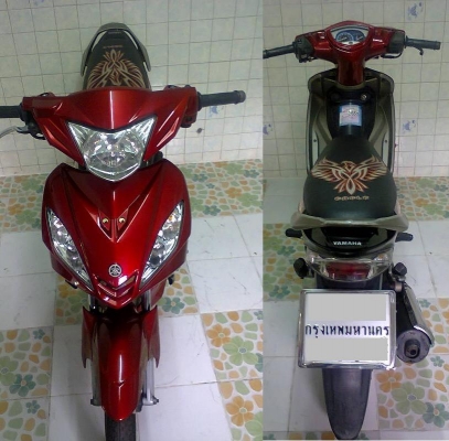 ขาย Yamaha Spark 135cc สีแดง จดทะเบียนปี49  พรบ.หมด ม.ค.56