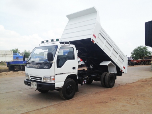 ขายด่วน ISUZU NPR หัวการ์ตูน กระบะดั้มดิน เครื่อง 4HF  135 แรงม้าจากญี่ปุ่นจะทะเบียนมีเล่มแล้วรีบๆเลยครับ
