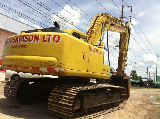 ขายรถแบคโฮ KOMATSU PC160-6K นำเข้าจากญิ่ปุ่น ชมVDOการทำงานได้ครับ ติดต่อ 089-8368497