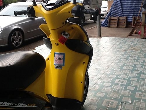 MIO125GTXรถปี2011ตัวท็อปล้อแม็กแท้ศูนย์มีเส้นรอบวงสีเดียวกับชุดสีสวยกริ้บพร้อมใช้0861030887