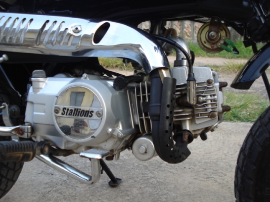 (มั้งกี้)สีดำ สตาเลียนMini Mo Mo Scott ออโต้คลัตช์รถมีทะเบียน