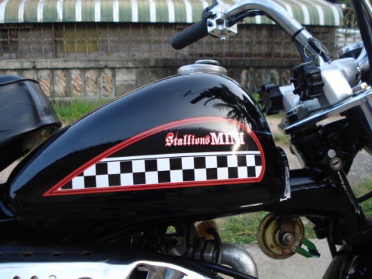 (มั้งกี้)สีดำ สตาเลียนMini Mo Mo Scott ออโต้คลัตช์รถมีทะเบียน