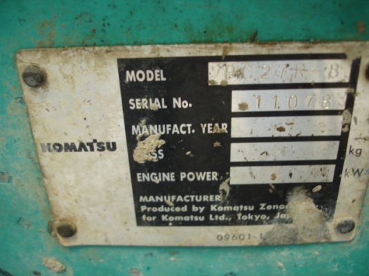 Komatsu PC27R-8 นำเข้าจากญี่ปุ่น สภาพดี ราคาไม่แพงครับ