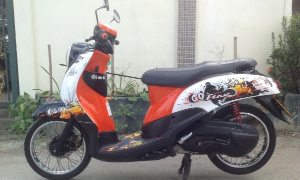 (ขายเเล้วครับส่งทางไปรษณีย์)ขายFinoสีส้มขาวราคา21900฿