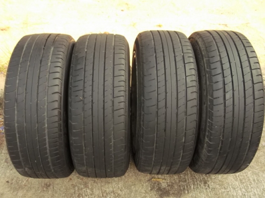 ล้อไทย15 กว้าง7 ออฟ38 4รู100/114.3 + ยาง Dunlop 185/55/15