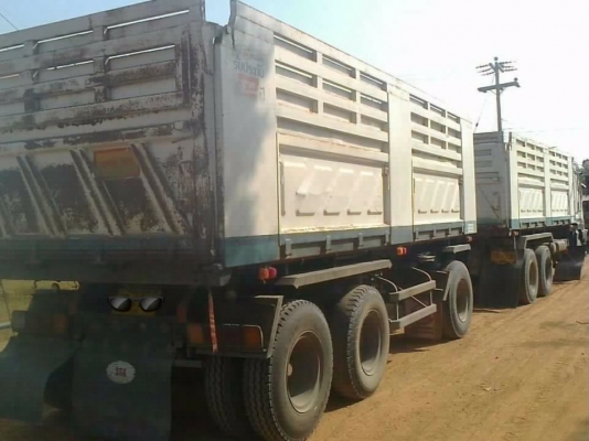 ISUZU DECA FXZ 360 HP EURO2 ปี 53 รถพ่วงแม่+ลูก กระบะดั๊มพ์เหล็กสามมิตรลอนเฉียงทั้งแม่ทั้งลูกสภาพสวย ลูก 3 คานดั๊มพ์ความยาว 6.50 เมตร เครื่องแน่นแรงดี ภายในเก๋งคอนโซลสวยอุปกรณ์อำนวยความสะดวกครบพร้อม ช่วงล่างคัชซีสวย ยางสภาพดีพร้อมบรรทุกพร้อมใช้งานไ ISUZU DECA FXZ 360 HP EURO2 ปี 53 รถพ่วงแม่+ลูก กระบะดั๊มพ์เหล็กสามมิตรลอนเฉียงทั้งแม่ทั้งลูกสภาพสวย ลูก 3 คานดั๊มพ์ความยาว 6.50 เมตร เครื่องแน่นแรงดี ภายในเก๋งคอนโซลสวยอุปกรณ์อำนวยความสะดวกครบพร้อม ช่วงล่างคัชซีสวย ยางสภาพดีพร้อมบรรทุกพร้อมใช้งานไ