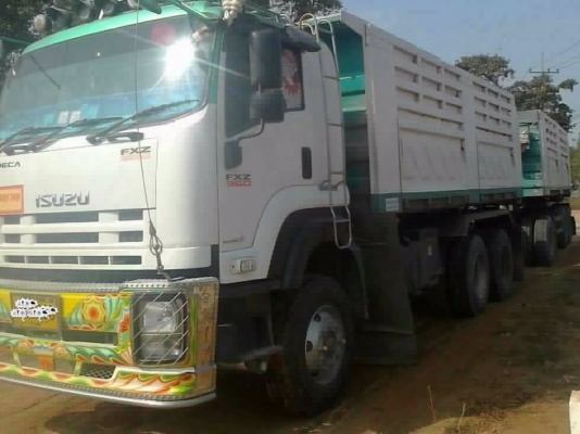 ISUZU DECA FXZ 360 HP EURO2 ปี 53 รถพ่วงแม่+ลูก กระบะดั๊มพ์เหล็กสามมิตรลอนเฉียงทั้งแม่ทั้งลูกสภาพสวย ลูก 3 คานดั๊มพ์ความยาว 6.50 เมตร เครื่องแน่นแรงดี ภายในเก๋งคอนโซลสวยอุปกรณ์อำนวยความสะดวกครบพร้อม ช่วงล่างคัชซีสวย ยางสภาพดีพร้อมบรรทุกพร้อมใช้งานไ ISUZU DECA FXZ 360 HP EURO2 ปี 53 รถพ่วงแม่+ลูก กระบะดั๊มพ์เหล็กสามมิตรลอนเฉียงทั้งแม่ทั้งลูกสภาพสวย ลูก 3 คานดั๊มพ์ความยาว 6.50 เมตร เครื่องแน่นแรงดี ภายในเก๋งคอนโซลสวยอุปกรณ์อำนวยความสะดวกครบพร้อม ช่วงล่างคัชซีสวย ยางสภาพดีพร้อมบรรทุกพร้อมใช้งานไ
