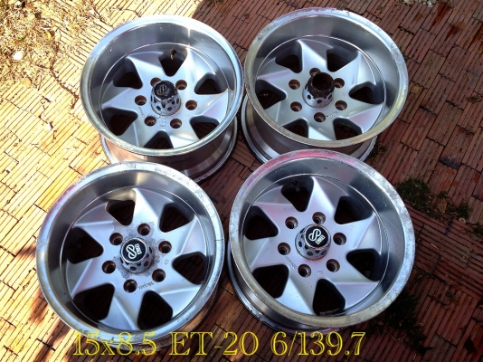 ขายล้อ Enkei แท้ 15x8.5 ออฟ-20 6/139.7 สภาพเดิมๆ สวยมาก 6500 บาท