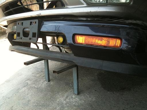 กันชนหน้า แอคคอด 94  ติดลิ้นล่าง + สปอดไลย์ เหลือง