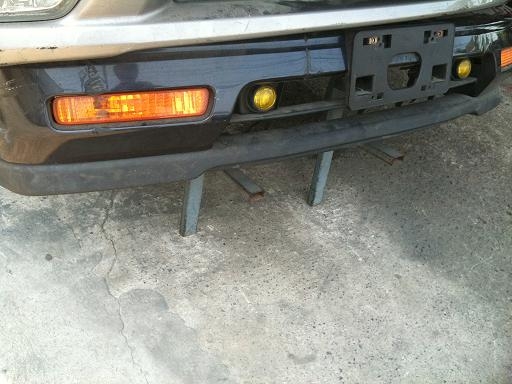 กันชนหน้า แอคคอด 94  ติดลิ้นล่าง + สปอดไลย์ เหลือง