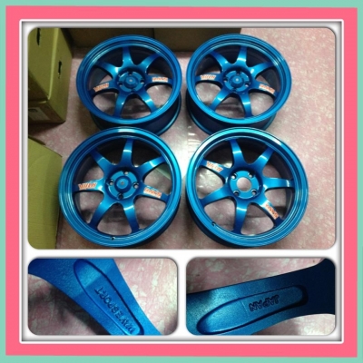 ขายแม็กซ์มือ2ขอบ17 Wedsport สีน้ำเงินแก้ว 4รู100 ราคา 7,900 บาทถูก