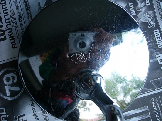 ขายกระจกแท้ใส่ CB CG 125 ก้านโตเกลียว 14