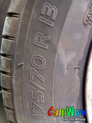 ขายยาง175-70-13 สภาพ99\%ทั้ง 4 เส้น ปี2012