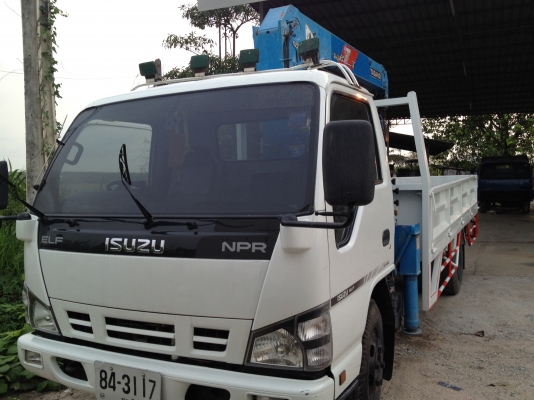 ขาย 6 ล้อ ISUZU NPR 130 ติดเครน 3 ตัน 3 ปลอก