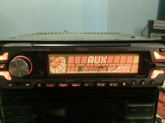 Clarion DXZ735MP 24Bit 4V MP3 CD FMคลื่นไทย AUX ปรีเอ้า3ชุด ไฟ7สี มือ2 Clarion DXZ735MP 24Bit 4V MP3 CD FMคลื่นไทย AUX ปรีเอ้า3ชุด ไฟ7สี มือ2