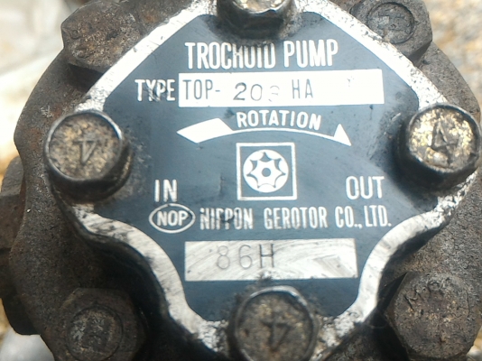 มอเตอร์พร้อม Trochoid Pump ของ NIPPON ญี่ปุ่น ท่อเข้าออก 1 นิ้ว
