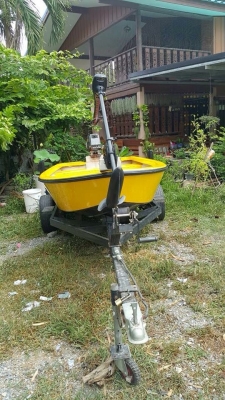 ขายเรือตกปลา 12ฟุต เครื่อง 15' แรงพร้อมเทเลอร์ อุปกรณ์ครบ พร้อมลงน้ำ