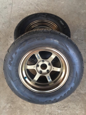 Nitto 420s ขายล้อพร้อมยาง 295/50/15 ปี 14 ดอกยาง90\%
