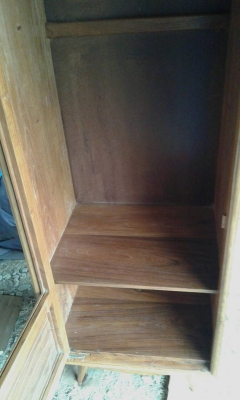 ตู้เสื้อผ้าไม้สักเก่าทำสีใหม่ 100 เปอร์เซนต์