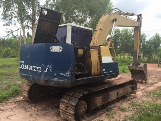 **435,000 บ.ต่อรอง/// แบคโฮ KOMATSU PC120 รุ่น 5 ไฟฟ้าครบ **ขาย KOMATSU PC120-5 แบคโฮยอดนิยม พร้อมใช้ ราคาเบา HYD.EXCAVATOR KOMATSU PC120-5 ไฟฟ้าครบ เครื่องเดิม ปั้มK3V เครื่องดี แรง แน่นดี ปั้มดี แรง ทำงานดี เร็วดี ครับ บูมอาร์มดี มีตำหนิปะรอบโคน(ตามรูป)
