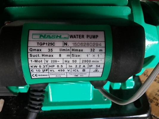 ปั้มสูบน้ำอัตโนมัติ 1"1850บ.ของใหม่แกะกล่อง ปั้มสูบน้ำอัตโนมัติ 1"1850บ.ของใหม่แกะกล่อง