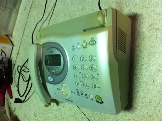 โทรศัพท์และโทรสาร SANYO จากญี่ปุ่น ถ่ายเอกสารได้ ใช้กระดาษความร้อนแบบเป็นม้วน