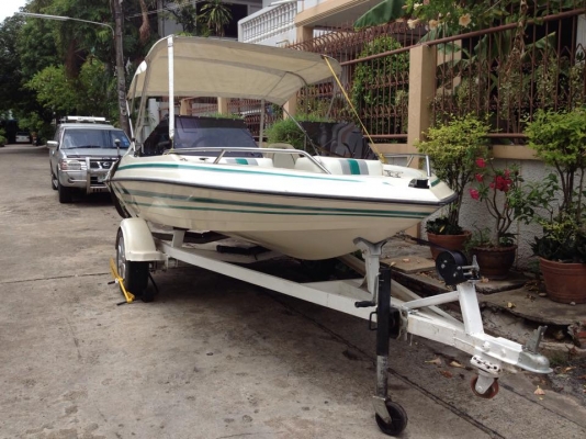 ขายเรือไฟเบอร์15.5ฟุต เครื่องyamaha85แรง มีทริมไฟฟ้า