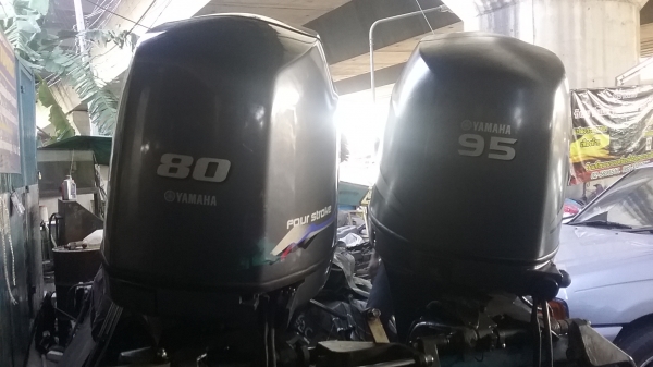เครื่องเรือ yamaha 80 fourstroke หาง21นิ้ว เก่าญี่ปุ่น