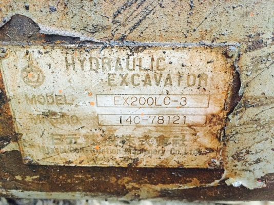 ขาย HITACHI EX200LC-3 บูมยาว เอกสารเล่มทะเบียน
