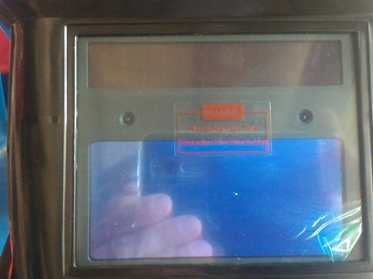 หน้ากากป้องกันแสงจากการเชื่อม Auto Mac แบบอัตโนมัติ ใช้พลังงานจากโซล่าเซลส์