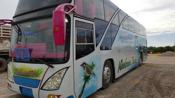 รถทัวร์ ฮีโน่ 6 ล้อ RV531P  320 แรงม้า. ปี 38   สนใจติดต่อ  081 - 6079515