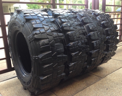 ยาง SIMEX Jungle trekker 34 10.5 R16 สภาพเข้าไร่เข้าสวน ลุยได้อีกนาน