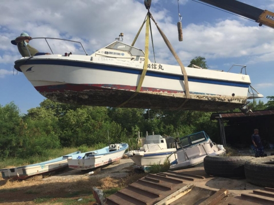 ขายเรือ 20 ฟุตเครื่องยนต์ดีเซล เครื่องใช้งานได้เลยมีคลิปคับ