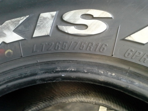 Maxxis  MT764 ขนาด 265/75/16 ปี13 สวยๆ 1ชุด