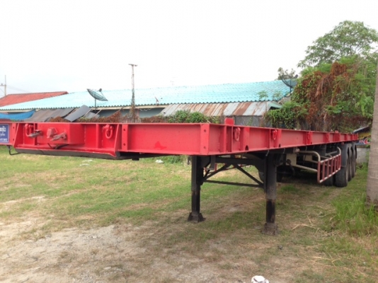 หางเทรลเลอร์พื้นเรียบ 40 ฟุต 3 เพลา