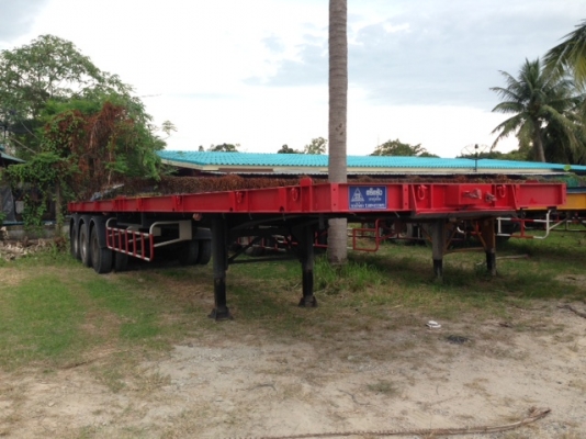 หางเทรลเลอร์พื้นเรียบ 40 ฟุต 3 เพลา