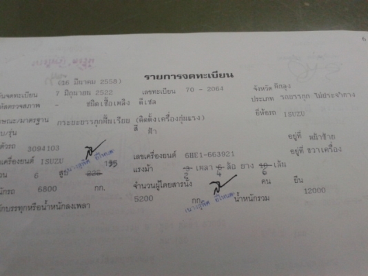ขายค่ะมิตรซูไอ้ หลง   527   หัว+หาง ติดแก๊ส  NGV 260แรงม้า  2เพลา พร้อมใช้งาน (เจ้าของขายเอง)