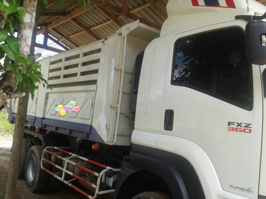 ขายรถบรรทุก 10 ล้อดัมพ์ ISUZU DECA 360 แรงม้าปี 2557 มีระบบลากพ่วง ราคา 550000