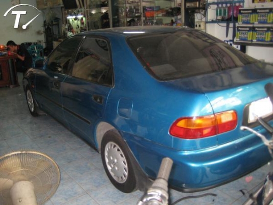 ขาย honda civic ex auto ติดแก๊สLPG ถังโดนัท