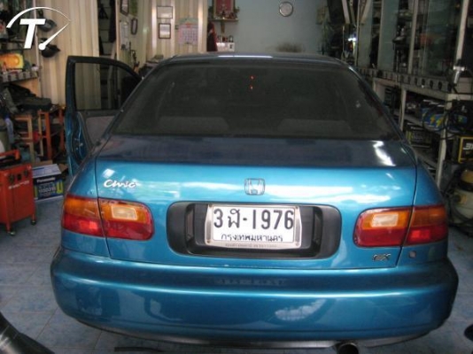 ขาย honda civic ex auto ติดแก๊สLPG ถังโดนัท