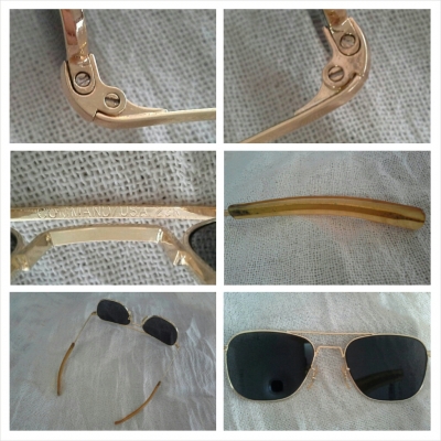 แว่นตาอเมริกันวินเทจ COMMAND/USA 23 K