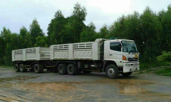 ขายรถพ่วง 22 ล้อ แม่.ลูก กระบะเหล็กสามมิตรดั้ม มี.2 พ่วง HINO 344 ปี.53-54 รถสวย ราคา.2450000 สนใจรีบจองด่วน