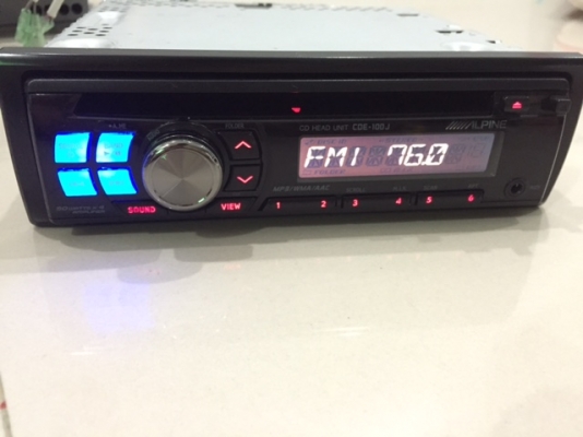 ขาย-วิทยู Alpine CDE-100J CD/MP3/WMA/ACC สภาพสวยมาก ใช้งานได้ปกติ 100\% เป็นมือสองญี่ปุ่นครับ