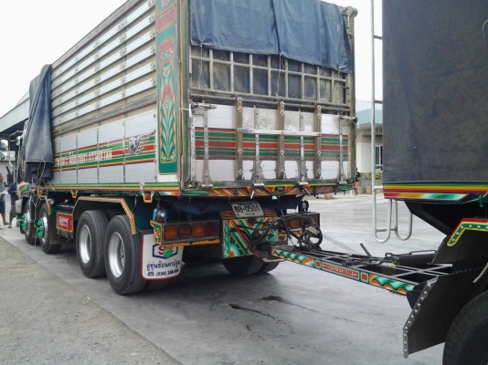 ขาย ISUZU GIGA 360 พ่วงแม่ลูก กระบะเนียมคอกเกษตรดั๊ม อู่ ซุ่นชัย รถจดทะเบียนปี 54